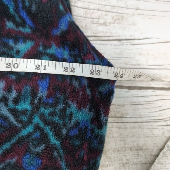 Columbia Reversible Vintage Fleece Vest Full-Zip Aztec Geometric Print Men L - Picture 3 of 6